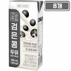 PB 건국두유 검은콩두유 190ml, 8개