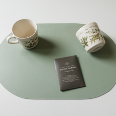 다온라인몰 식탁 테이블매트 1+1 논슬립 미니멀 방수 가죽매트 5color, 2개, 45 x 30 cm, 초록