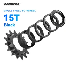 TANKE-단일 속도 플라이휠 변환 키트 18T HG 카세트 톱니바퀴 프리휠 체인용 MTB 도로 자전거 스프로킷, 05 15T black