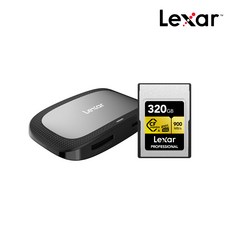 Lexar 雷克沙 Professional CFexpress Type A 記憶卡 + 讀卡機, 320GB, 1個