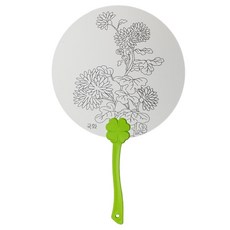 사군자 민화부채 만들기 - 국화