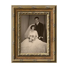 FOLKOR 빈티지 12.7 x 17.8cm(5 x 7인치) 사진 액자 탁상 선반 갤러리 벽 장식용 12.7 x 17.8cm(5 x 7인치) 맞춤형 사진 아트 프린트 복도, 골드