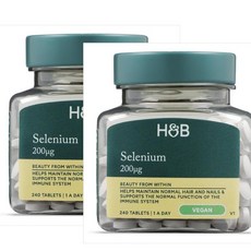 홀랜드앤바렛 셀레늄 200ug Holland & Barrett Selenium, 2개, 240정