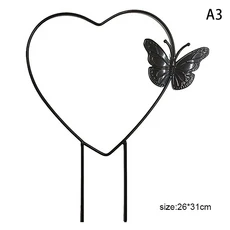 정원 식물 지원 스테이크 스탠드 라운드 포도 나무 등반 랙 꽃 격자 프레임 장식 jardin 용품, 01 A3, 1개