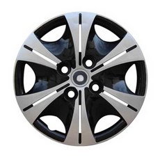 14인치 휠캡 4개 세트 튜닝 모닝 레이 스파크 타이어커버, 2. R6 나사형 - 실버 블랙(4개)