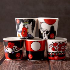 오광 소주잔 5p 5개입 미니소주컵 도자기컵 소주잔세트, 오광 소주잔[5p 세트], 1세트