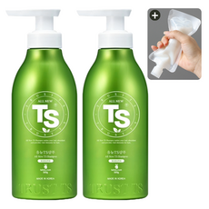 TS 올 뉴 TS 샴푸 + 소분 파우치, 2개, 500g