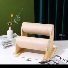 머리띠 거치대 액세서리 걸이 수납 그레이 스탠드, 1개, 50cm (베이지 벨벳)