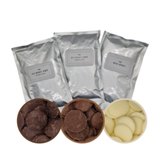 푸드길 르본 코팅 초콜릿 3종세트 (다크+밀크+화이트), 600g