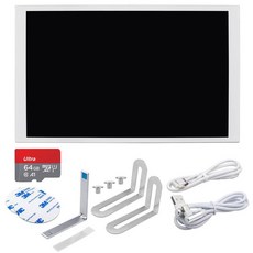 SHCHV 후방 카메라 모니터 TFT LCD TURZX 8 인치 USB 휴대 디스플레이 I, White-32G-TF
