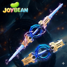 조이빈 LED 불빛 회전 양날 광선검, 골드블루, 1개
