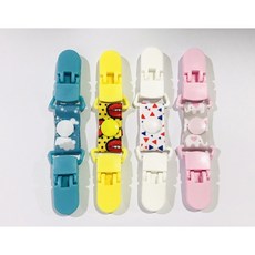 雙頭手帕夾 兒童手帕夾 包巾夾 口水巾夾 雙頭夾 奶嘴夾 棉被夾, 1個