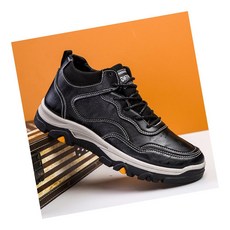 캐주얼 남성 트레킹화 2컬러 워커 남자 MT07 등산화 신발 화, 블랙:270mm, 블랙:270mm