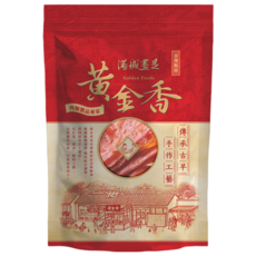 黃金香 古早味原味豬肉紙 台灣傳統手工零食 薄脆豬肉乾, 210g, 1