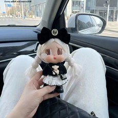 팝마트 크라이베이비 휴가 일기 시리즈 인형옷 세트 인형 제외, 머리핀+스웨터+스커트+가방+신발 세트(인형제외), 1세대와 2세대는 보편적입니다