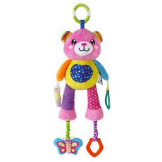 YoPark 安撫掛件 嬰兒車玩具 牀鈴 搖鈴, 1個, 【泰迪熊款】公仔牀鈴:可支持OEM/ODM定製