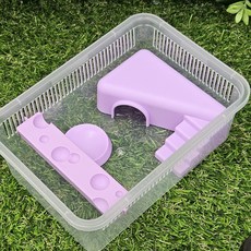 크레마루 치즈 사육장 JIF 적재형 케이지 풀세트, 1개, 퍼플