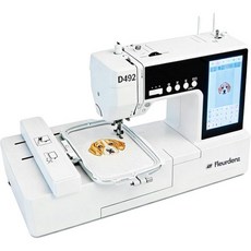 D492 초보자용 재봉 및 자수기 4.5인치 x 7인치 자수 작업 영역 포함된 원형틀 180개 내장 디자인 + USB 가져오기 터치스크린 자동 실감기 실 자르기, D492 초보자용 재봉 및 자수기, 4.5인치 x 7인
