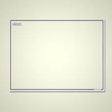 한스밀 포비 고무 자석 미니 화이트 보드 30cm 자석현황판