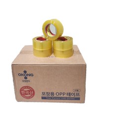 [오공본드] 투명 OPP박스테이프 100m 1Box(30개) 박스테이프, 30개