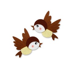 VELNOVA 펠트 미니참새2종set 환경판 꾸미기 editions*022879001EA sou+490Sz