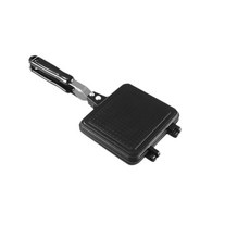 홈플랫 양면 가열 논스틱 샌드위치 베이킹 접시 아침 식사 만들기 몰드 프라이팬, Bla