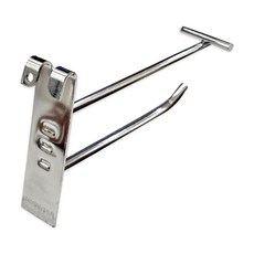 이중후크 이선후크 휀스 가격표시기 진열고리 이름표포함, 1세트, 메쉬망용-15cm(후크10개+이름표10개)