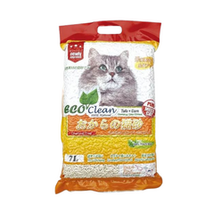 EcoClean 豆腐玉米貓砂 7L 多貓適用 凝結力強 除臭力佳, 1個