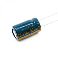 10 개/몫 16v 820 미크로포맷 10*16 고주파 저 임피던스 알루미늄 전해 콘덴서 20%