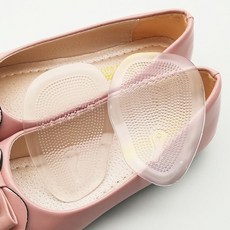 구두 앞꿈치 패드 2개 미끄럼방지 여성 샌들 하이힐 쿠션 발볼, 투명2P, 상세페이지 참조, 1개