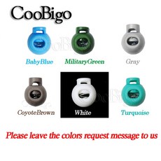 10PCS 스프링 레이스 DRAWSTRING 로프 토글 코르돈 신발 중지 클립 리테이너 코드 재봉 액세서리 매는 밧줄, Other Color Cli