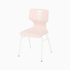 스튜디오칼츠 학원용의자 401체어 프레임 화이트, 핑크, 1개