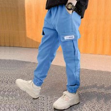 男童春秋季新款工裝休閑縮口長褲 中大童