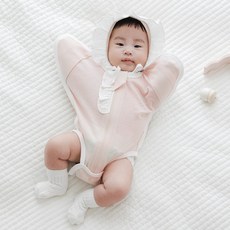 메르베 신생아 코튼메쉬 달잠 스와들 수트 태열 모로반사방지 나비잠 속싸개