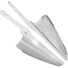 오토바이 윈드스크린 보조스크린 대형 롱스크린 모터사이클 프론트 포크 마운트 윈드 디플렉터 윈드쉴드 할리 투어링 로드 킹 스트리트 글라이드 일렉트라 CVO FLHT FLHR FL, silver