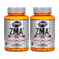 [1+1] Now Foods 나우푸드 스포츠 ZMA 90정 리커버리 비타민 B6 마그네슘 아연 산화마그네슘 산화아연 피리독신 2개, 1개