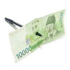 신기한 지폐 관통 자석 볼펜 마술 도구 파티 마술세트 마술놀이