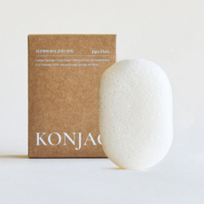 JIGUHARA 곤약스펀지, 1개, 화이트