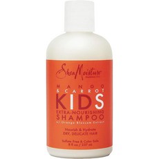 SheaMoisture 시어모이스처 엑스트라-너리싱 샴푸 포 키즈 딩고망고 당근+시어 버터, 236ml, 2개
