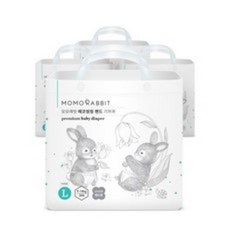 모모래빗 21년형 에코씽씽 밴드형 기저귀 아동용 L, 대형(L), 120매