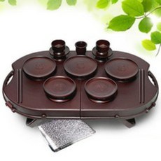 [국산] 고품격 휴대용 제기세트 14P 성묘제기 산소 제사상, 1세트