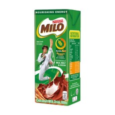 NESTLE MILO 네슬레 마일로 초코 드링크 180ml 수입음료 동남아 맥아 초콜릿 음료 간식, 1개