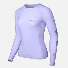 BARREL ESSENTIAL RASHGUARD 女款素色防曬衣, PURE PURPLE,2XS