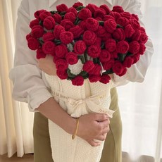 꽃다발 담요 핸드메이드 부드러운 스웨터 담요 완제품 선물용 선물백 포함