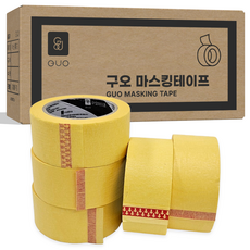 종이 마스킹테이프 노랑 폭48mm x 길이40m, 40개