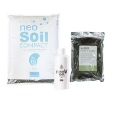 네오 컴팩트 수족관 소일 3mm 8L + V 블랙 수질 안정제 150ml + 네이쳐 파워샌드 1kg 세트, 2세트