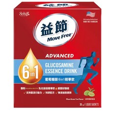 Schiff 益節 葡萄糖胺 6in1 精華飲 30包, 1個, 1盒30包入-特價