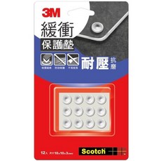 桌椅緩衝貼 家電保護墊 防刮傷 靜音墊, 1個, 3M緩衝保護墊-透明圓型10mm