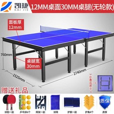 탁구대 접이식 국제규격 탁구다이 이동식 문화센터, 1개, 12mm 상판 30mm 다리+ 도구
