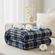 아트리빙스 극세사 무릎 솜털 담요